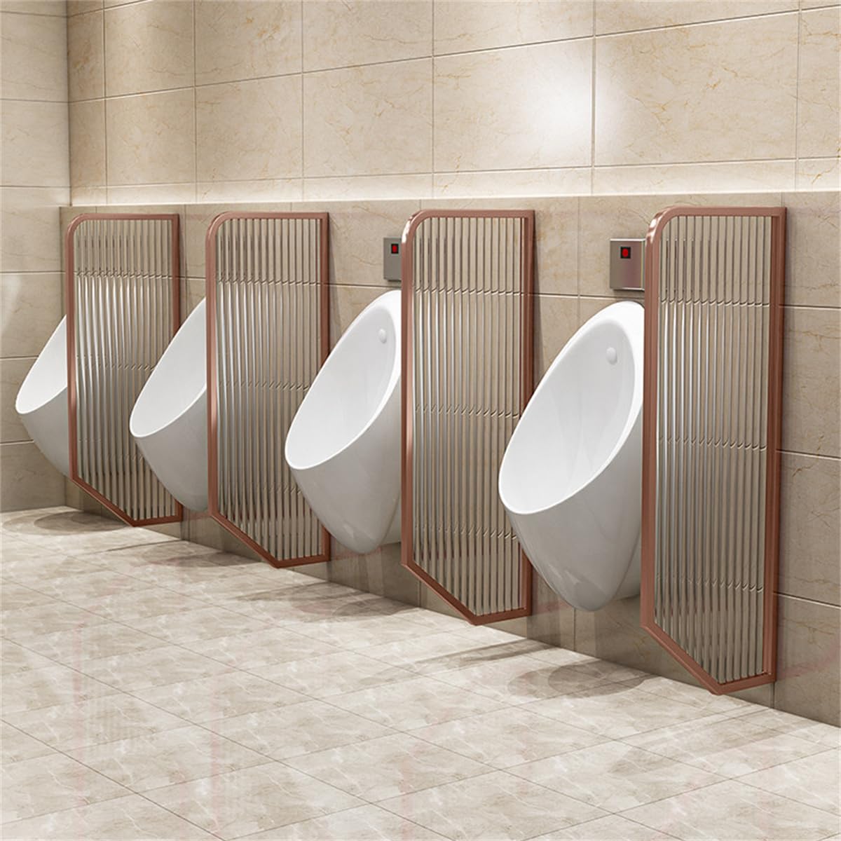 Panel de privacidad para urinarios con vidrio templado antirrotura