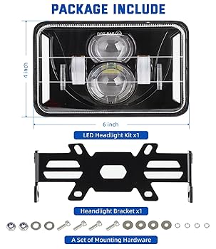 LP ポッツ 4・6・8inch Amazon.com: United Pacific 31388 4” x 6” Crystal Rectangular