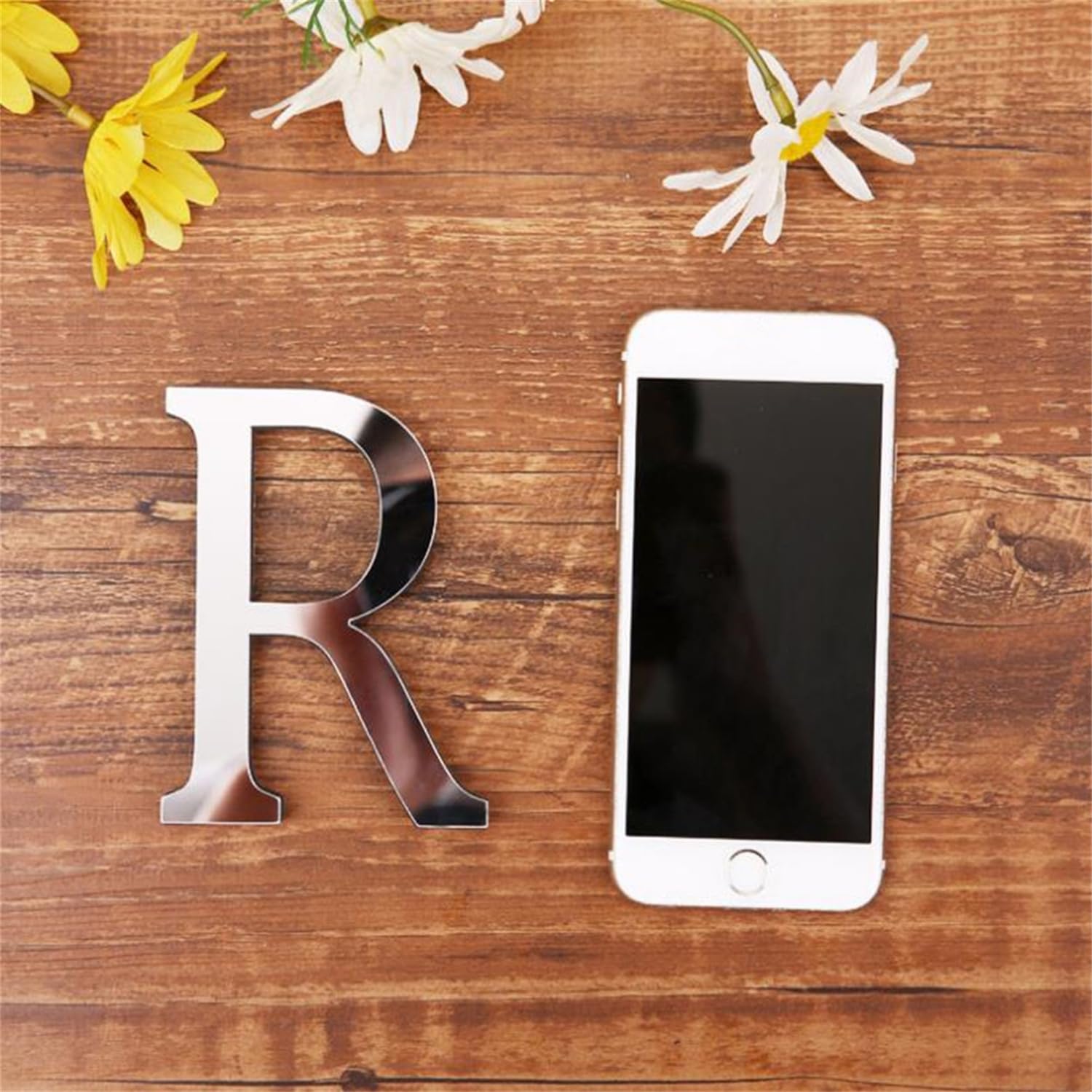 3D Acrilico Specchio Adesivi Da Parete 26 Lettere Cuore Forma Arbitrale Decor per Home