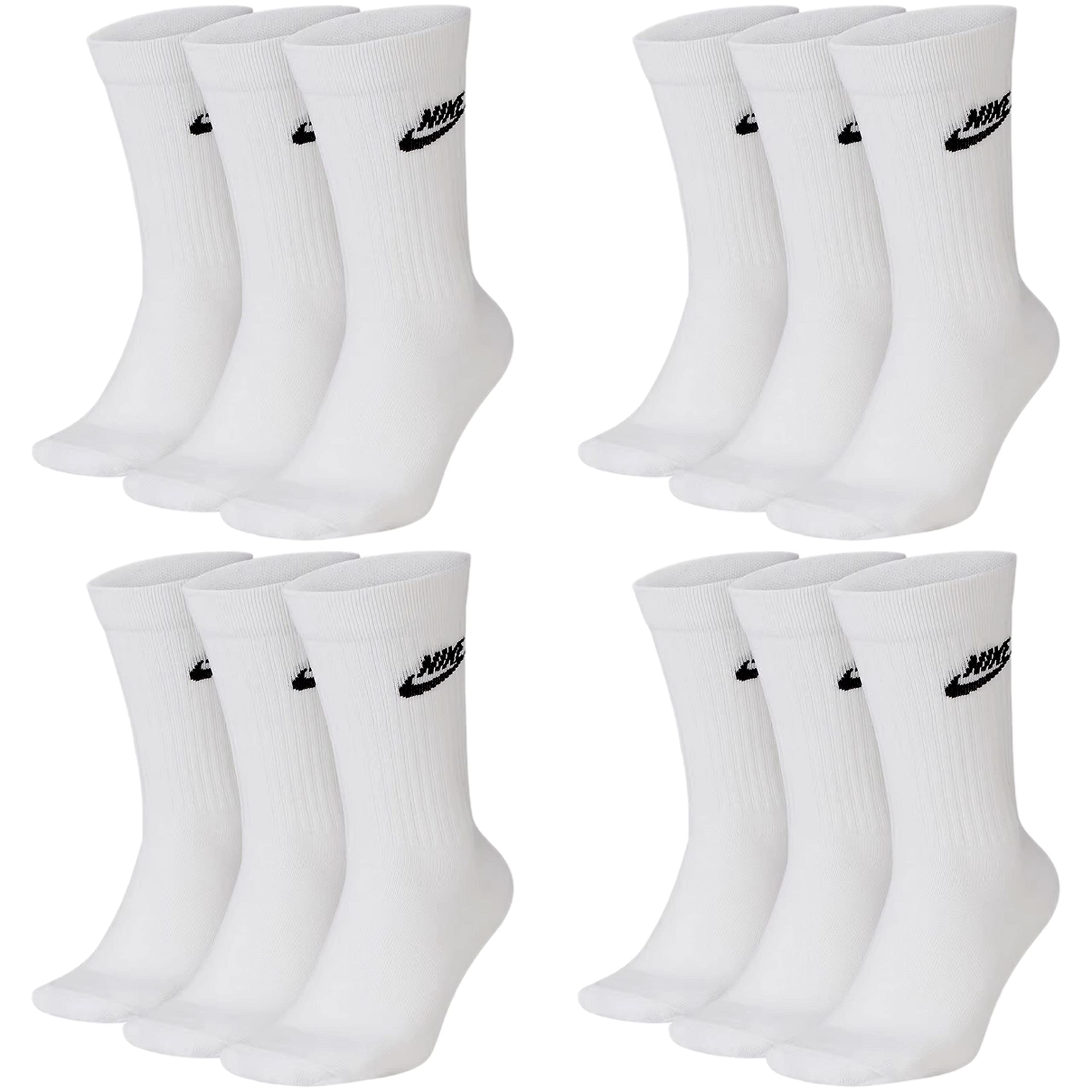 NIKE NSW Everyday ESS Crew Socken 6er Pack DX5025 Größe L 42-46 Weiß