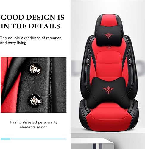 Miniatura 2 de PangDou - Juego completo de fundas de asiento delantero de cuero para Mazda 6 2005-2023, juego completo de fundas de asiento delantero de lujo,