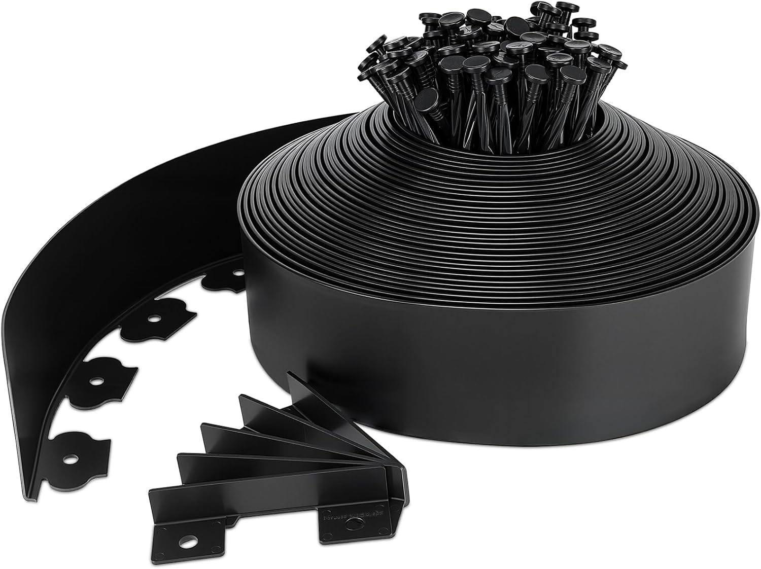 Landscape Edging 4 Inch Tall 80 FT, Garden Edging for Landscaping with 90 Pcs Anchoring Spikes & 5 Connectors, Flexible Garden Border Edging for Landscaping, Yard Lawn, Flower Beds