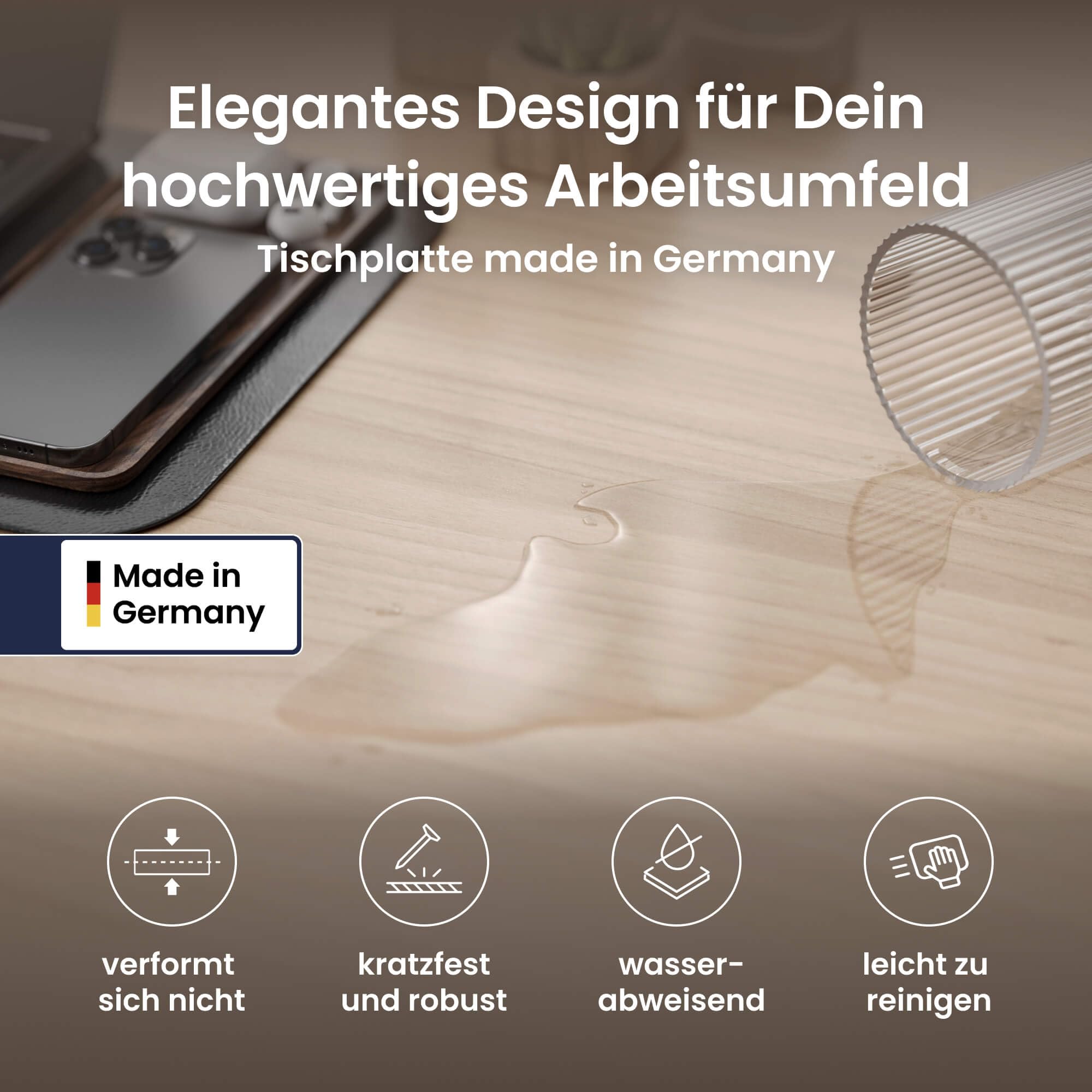 Ergotopia Desktopia Pro X Elektrisch höhenverstellbarer Schreibtisch, Ergonomischer Stehtisch für Büro oder Home Office (Ahorn, Gestell Grau, 180 x 80 cm)