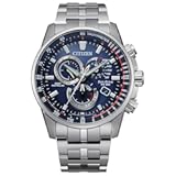 Men&apos;s Eco-Drive Sport Luxury PCAT Chronograph Watch in Stainless Steel&comma; Blue Dial &lpar;Model&colon; CB5880-54L&rpar;