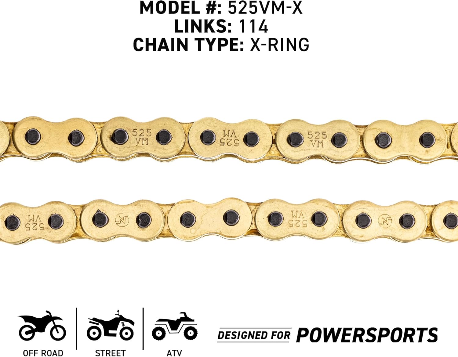 NICHE Drive Sprocket Chain Combo for Yamaha MT-10 Front 16 Rear 43 Tooth 525 X-Ring 114 Links