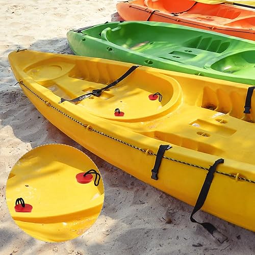 Miniatura 5 de Kit de tapones universales para kayak, 8 piezas, tapones de silicona para drenaje, tapones de drenaje con cordón