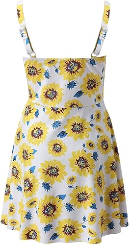 Miniatura 4 de Conjunto de traje de baño con tirantes ajustables para el hombro, espalda descubierta, talla grande, tankini y parte inferior de pantalón corto con