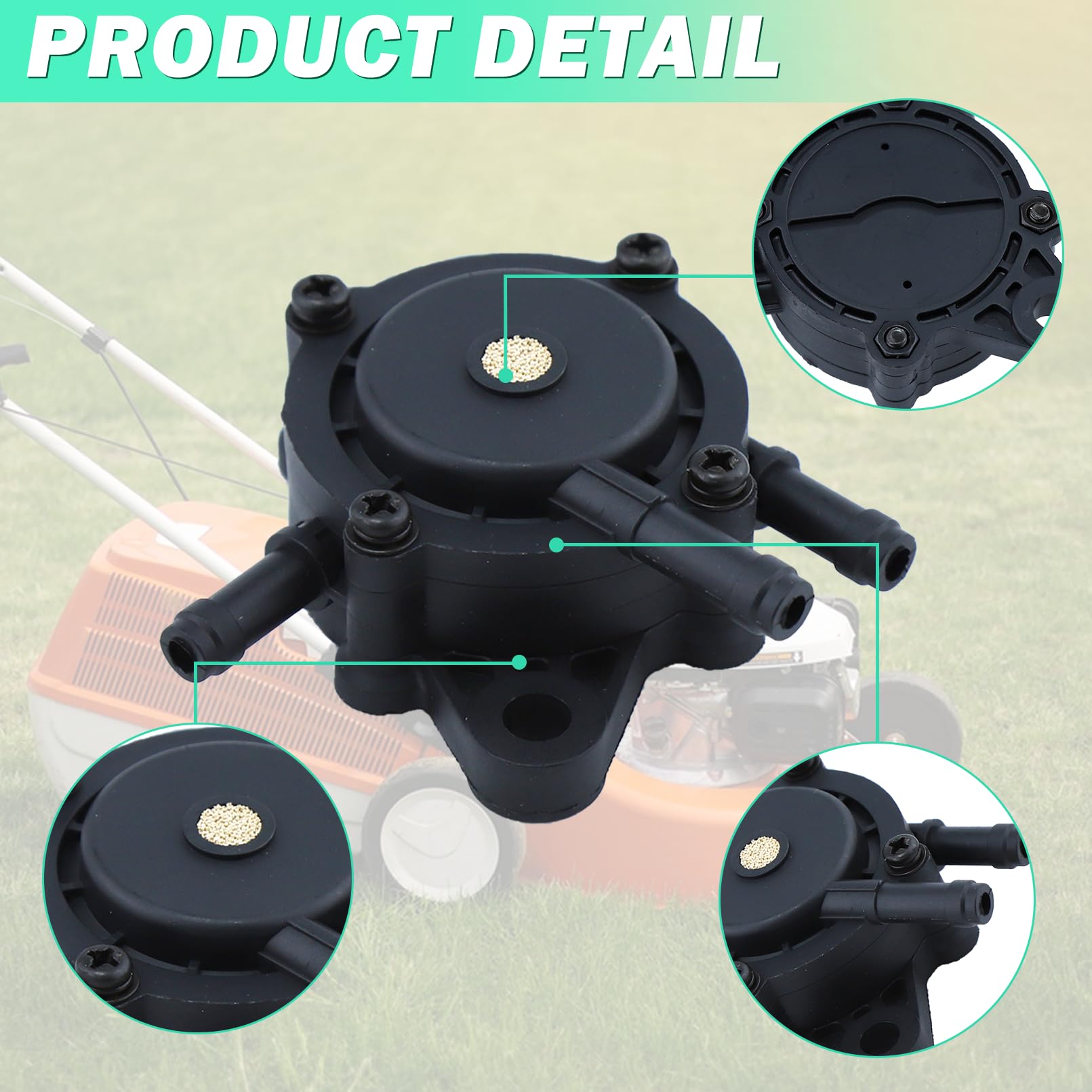Pompa Carburante Compatibile Honda GC135 GC160 GC190A GCV530 GX620 - Include Filtro, Ricambio 16700Z0J003 Per Motori