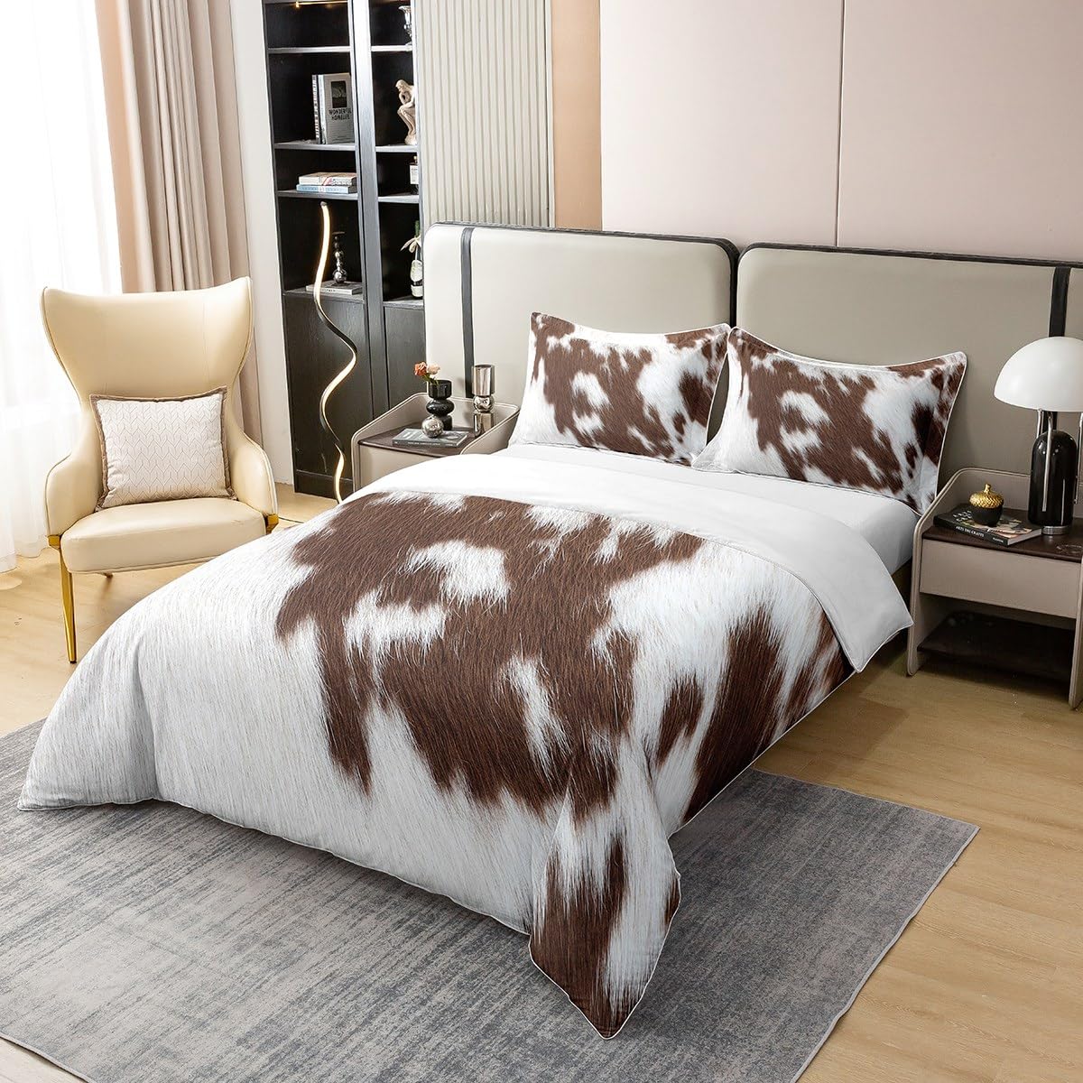 Parure De Lit à Motif Floral Vert Foncé Avec Housse De Couette En Jersey De Coton Tricoté Vert Olive Pour Grand Lit, Housse De Couette Vintage Chic Et 2 Taies D'oreiller