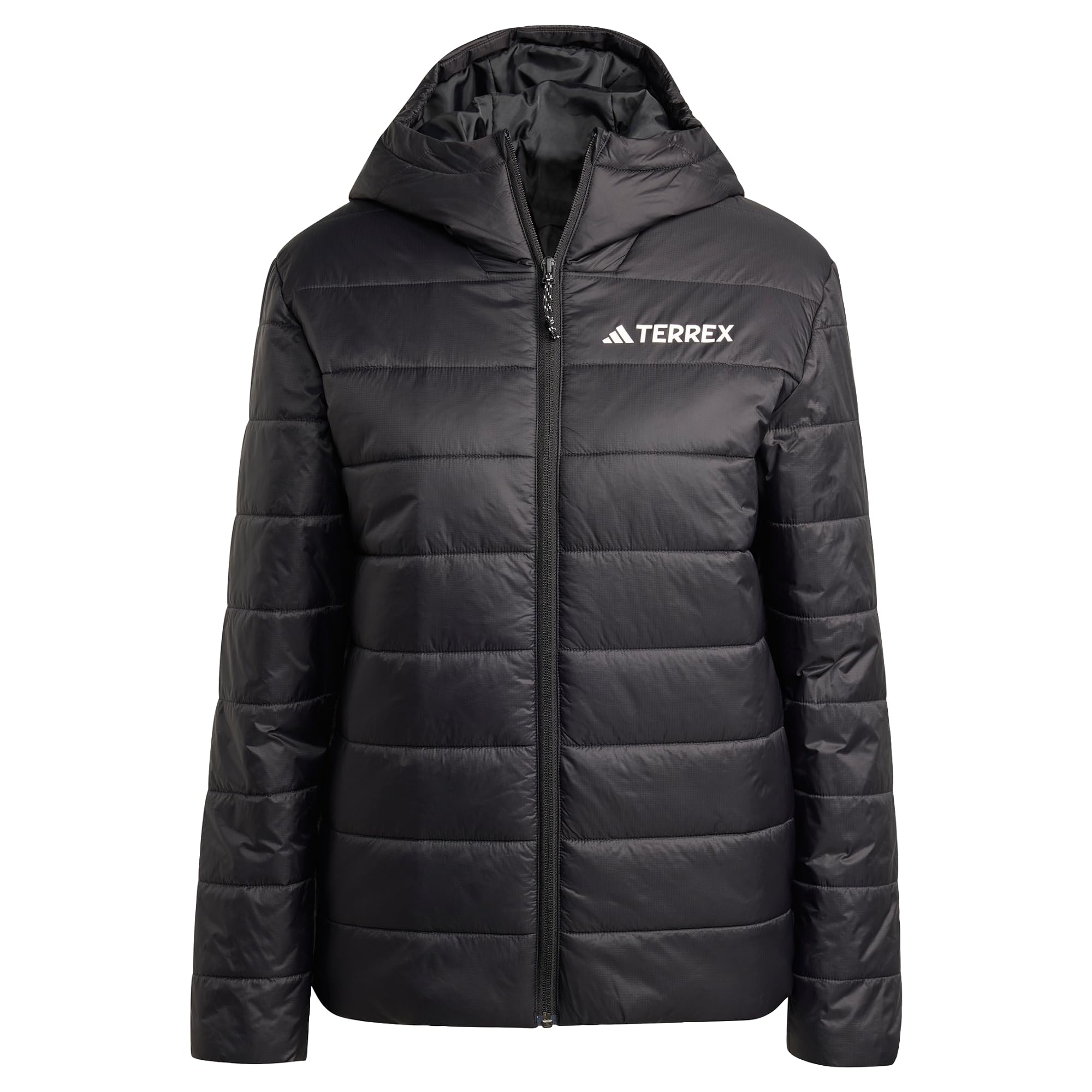 adidas Femme Terrex Multi Essentials CLIMAWARM Insulated Hooded Jacket, Black, XL