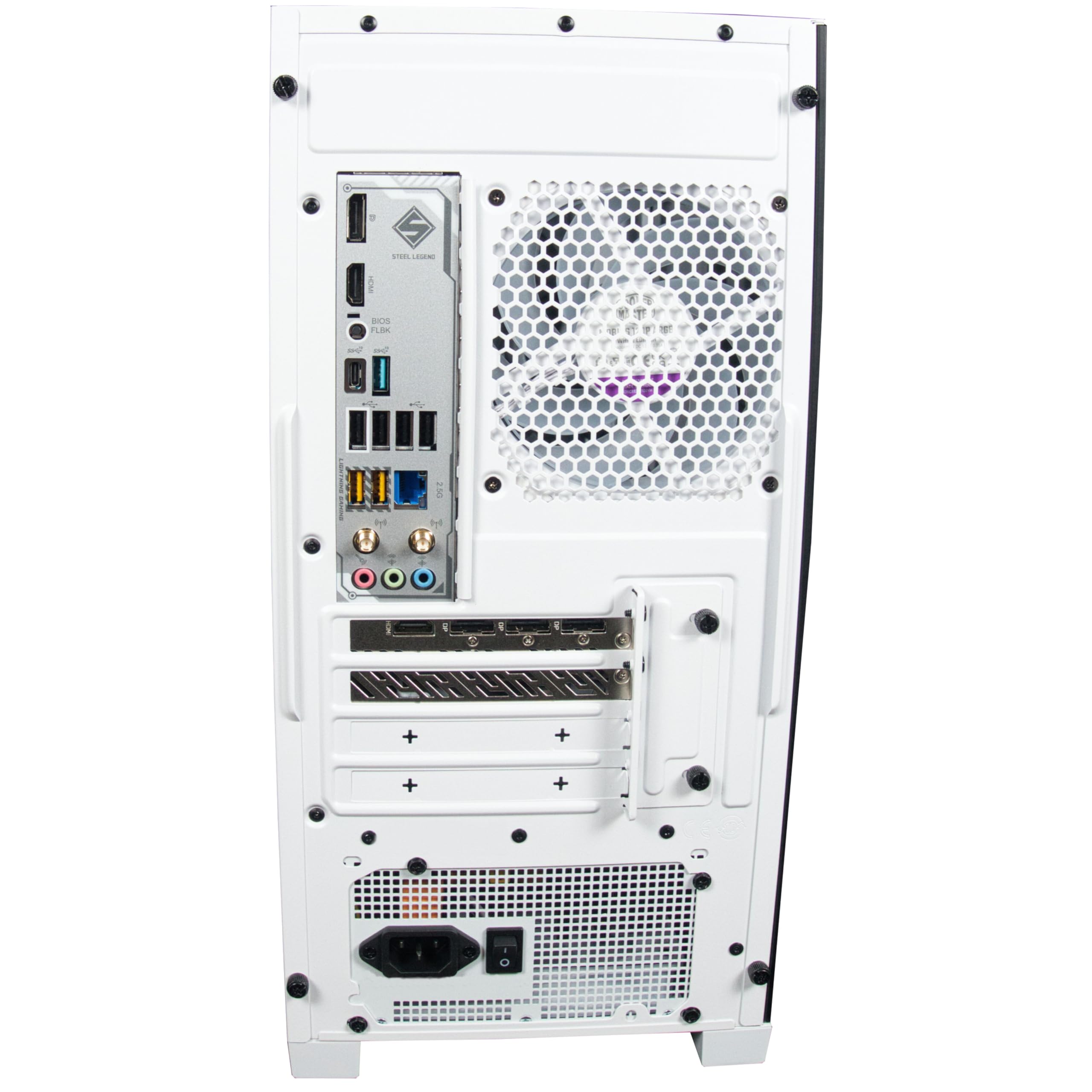 White Gaming PC AMD Ryzen 7 9800X3D bis 5,2 GHz Turbo 64GB DDR5-6000MHz 4TB M.2 SSD AMD Radeon RX 9070 XT 16GB GDDR6 Wi-Fi 240mm Wasserkühlung Windows 11 Pro einstellbare RGB-Beleuchtung