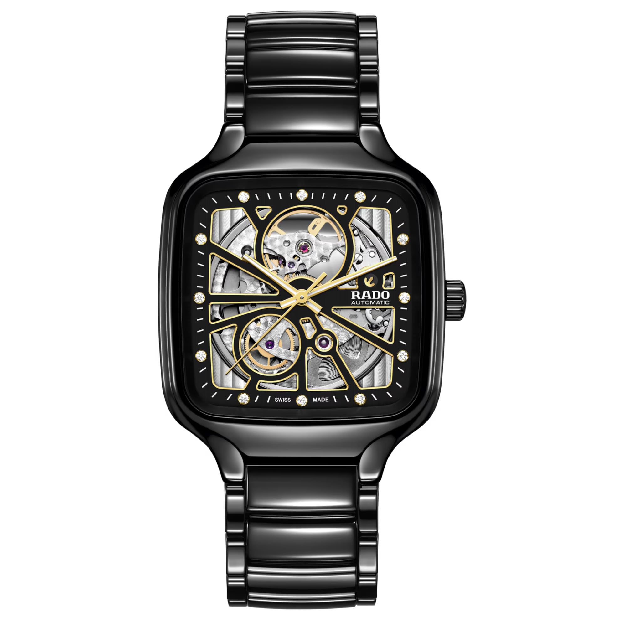 Entiq Ceramic True Square Automatic Open Heart Mens Analog Watch R-27086162, Band_Black (B0D47DYNH4) Amazon Price History, Amazon Price Tracker