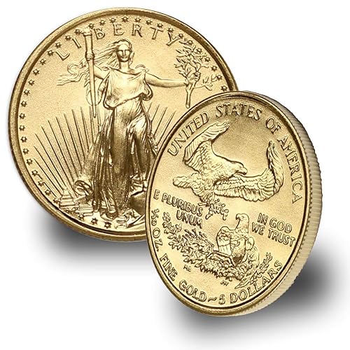 Miniatura 2 de 1986 - Present (Random Year) 1/10 oz American Eagle Gold Bullion Coin (Type 1 or Type 2) Brilliant Uncirculated with Original United States Mint Box