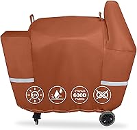 Vista 30 de QuliMetal Funda para ahumador eléctrico Pit Boss Serie 3 – Cubierta para parrillas Pit Boss PBV3G1 Ahumador vertical 600D resistente al agua