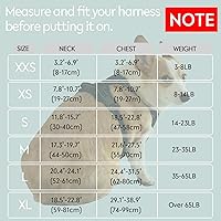 Vista 6 de Arnés para perro, arnés sin tirones para perros pequeños, chaleco acolchado suave ajustable para perros, chaleco Oxford reflectante sin