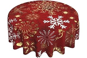 48 Inch Round Christmas Tablecloth: Festive Flair for Your Holiday Gatherings