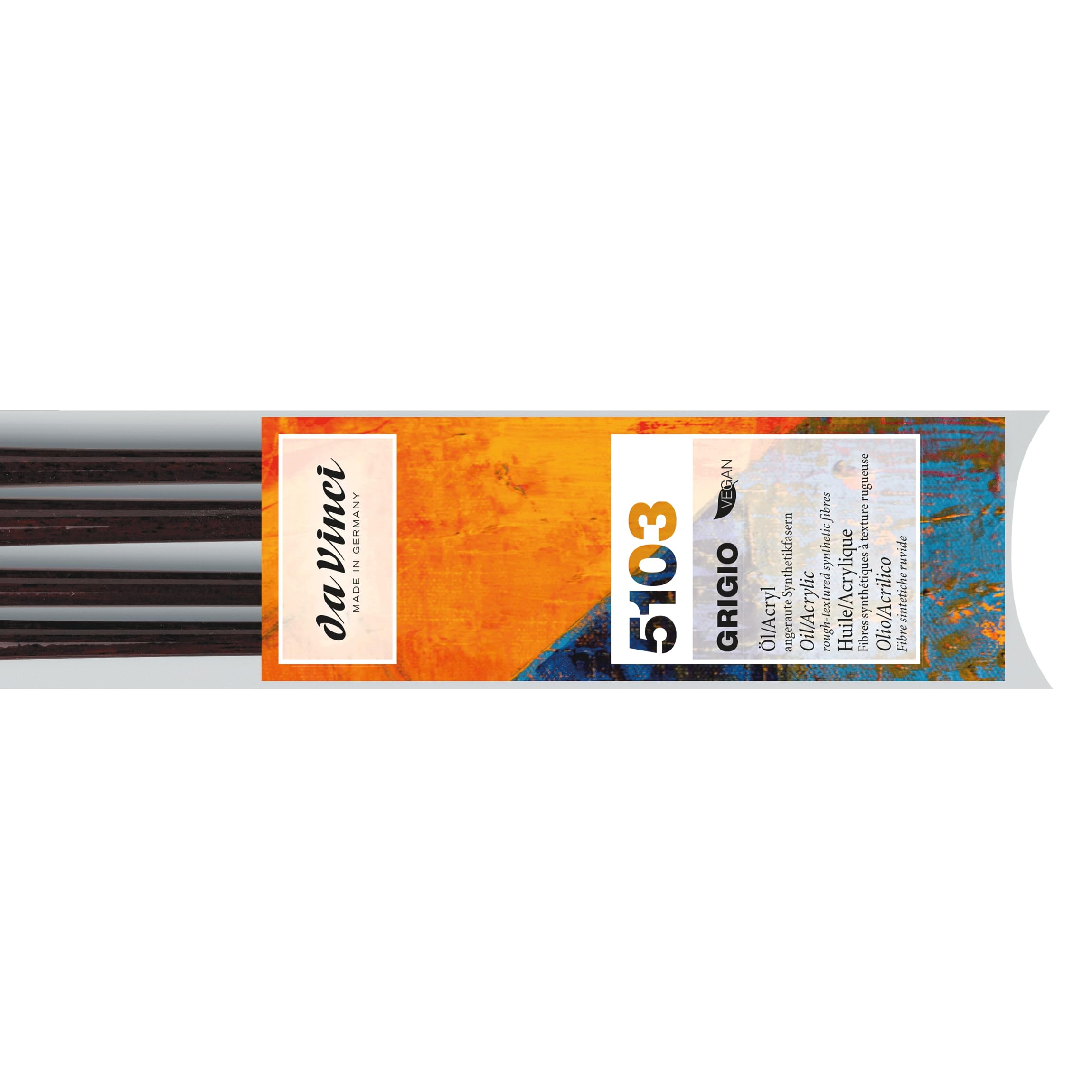 Set Pennelli DA VINCI Serie 5228 Per Artisti - 3 Pezzi Con Setole, Per Olio, Pastello E Corpo