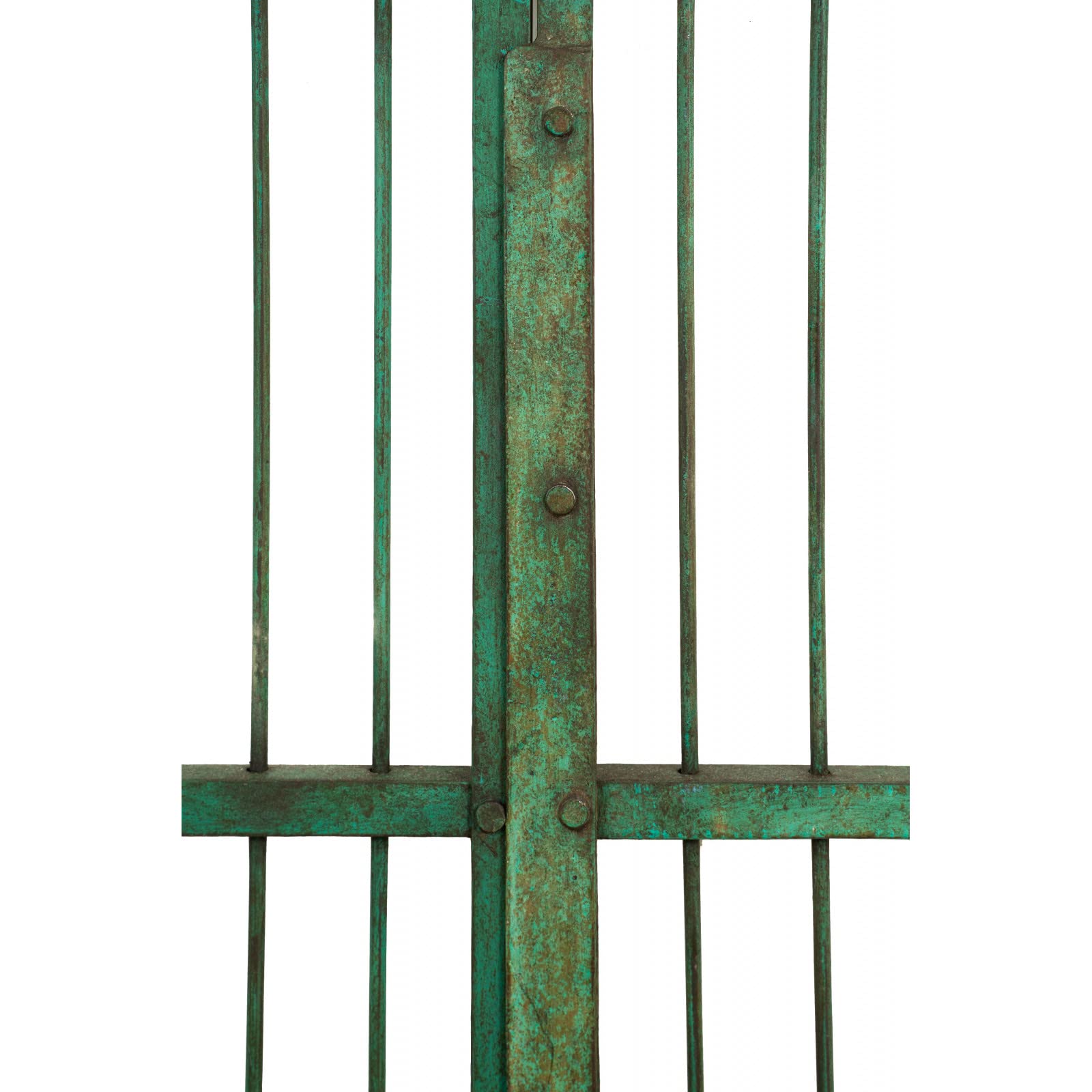Biscottini Portail en fer pour extérieur 115 x 115 x 5 cm | Portail Fer forgé avec finition antique | Portail de jardin extérieur Pièce unique