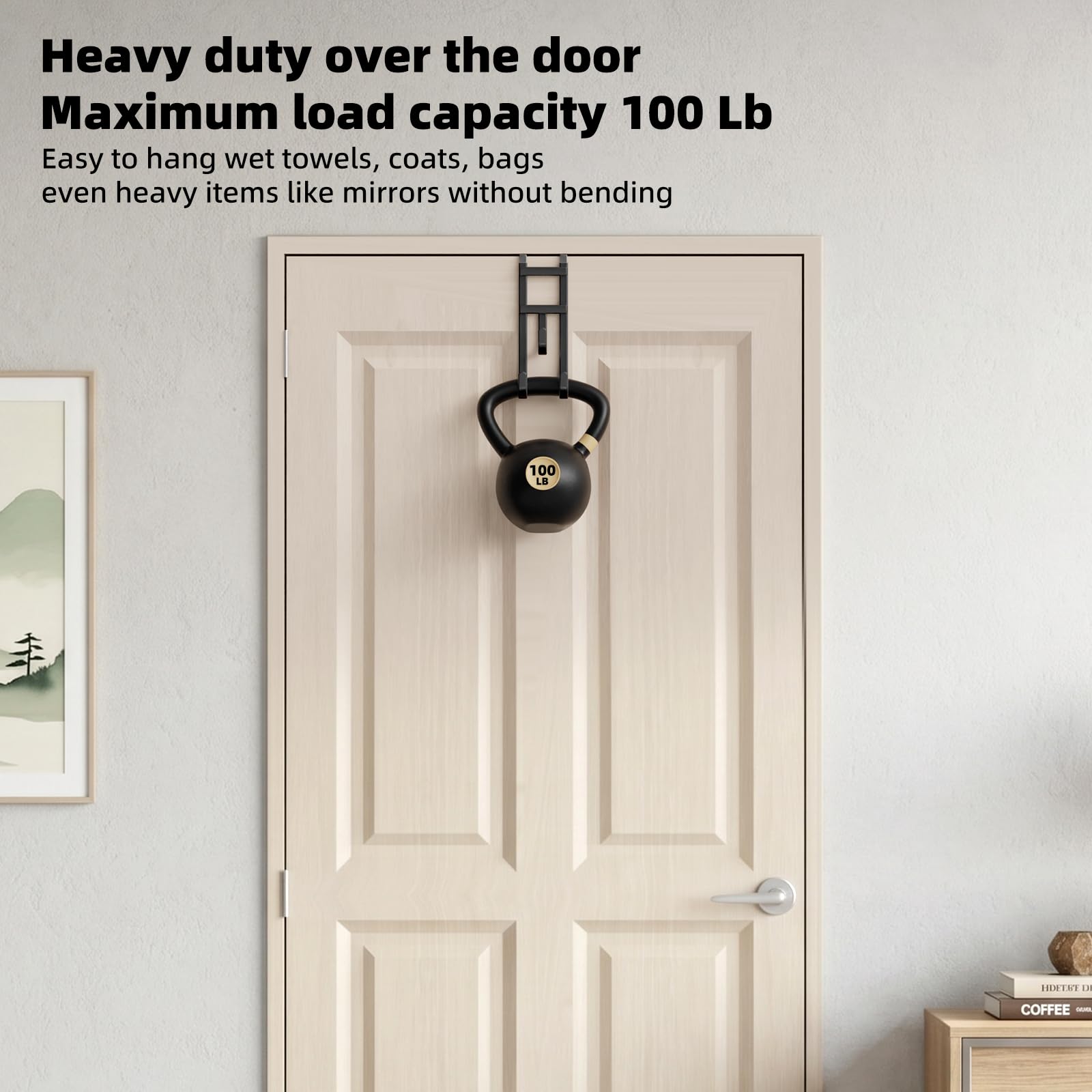 Over-the-Door Hooks - No Drill, 2 Pack -4 Over-the-Door Hooks - No Drill, 2 Pack -4