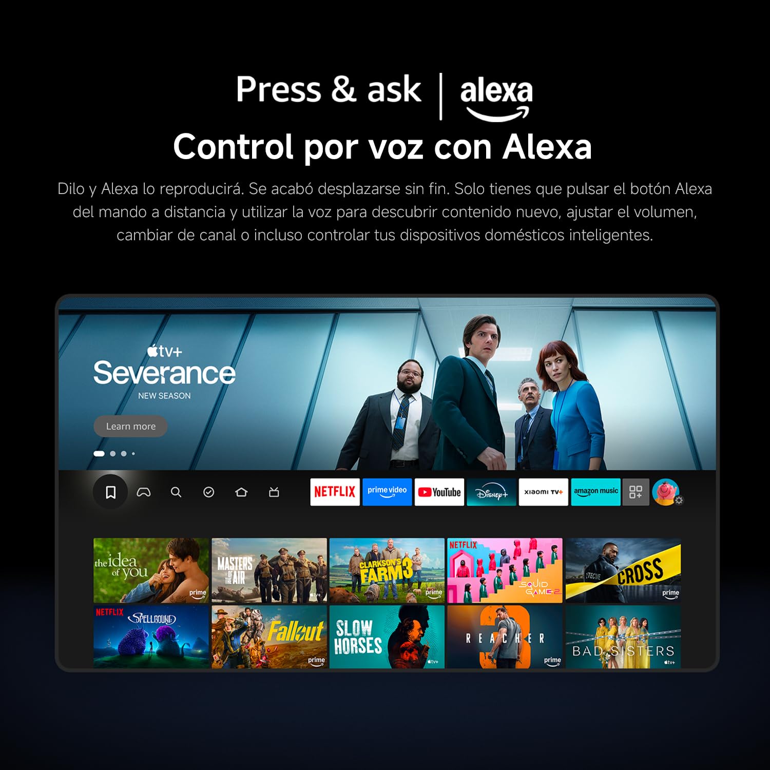 XIAOMI TV F 32 Pulgadas (81 cm), HD Smart TV, Fire OS7, L32MB-FAEU | Alexa Voice Control, Dolby Audio, DTS Virtual:X, DTS-HD, Compatible with Apple AirPlay