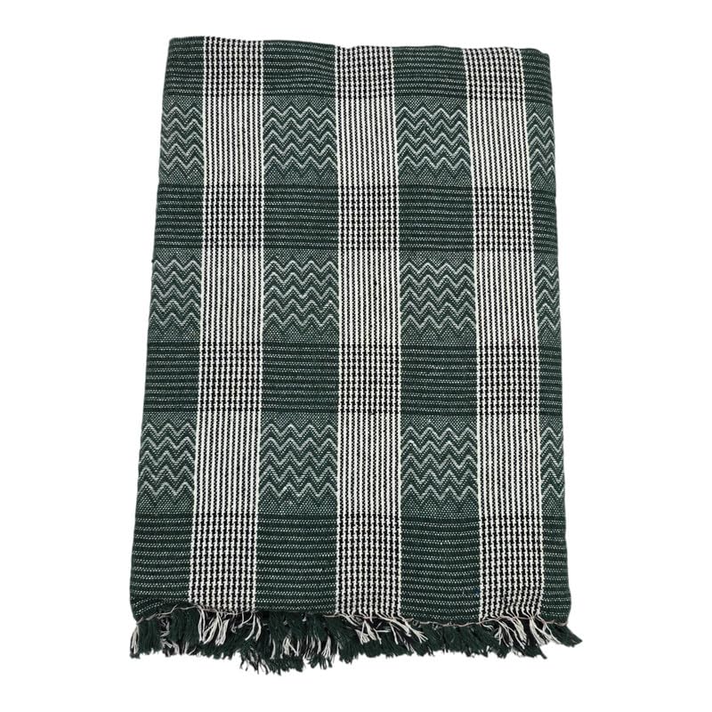 Single Size Pure Cotton Blanket/Solapur Chaddar/Cotton Bedsheet for All Weather Daily use Checkered Multicolor Family Pack (60x90 inches -) Set of 1-image-11