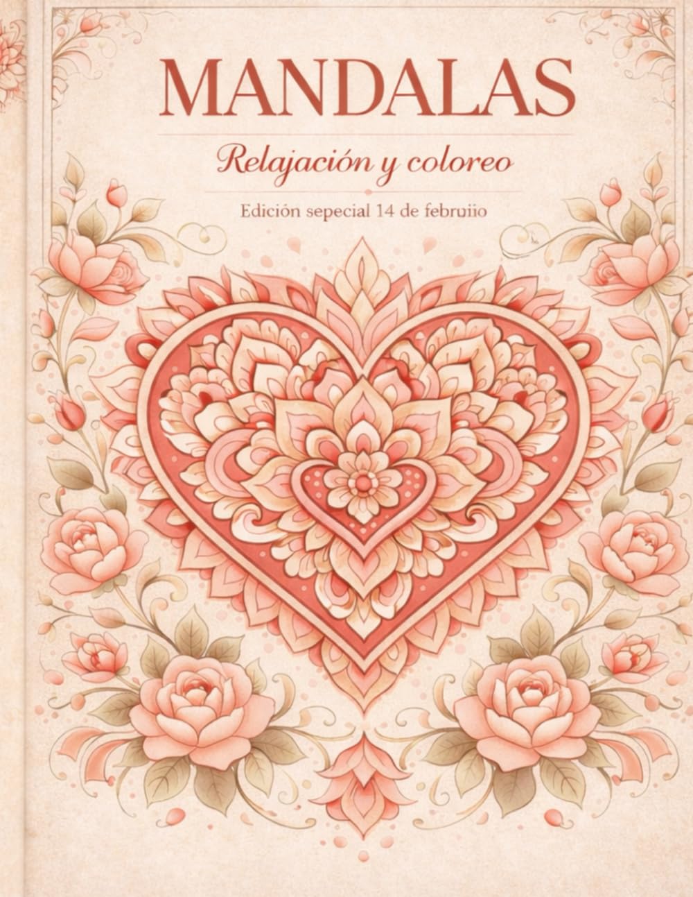 Mandalas de San Valentín: diseños detallados para colorear y relajarse: 35 mandalas detallados de amor y amistad