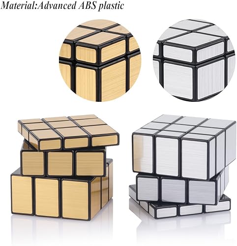 Miniatura 6 de D-FantiX Shengshou - Juego de cubos de espejo, bloques de espejo de 3 x 3 x 3 pulgadas, juego de cubos de velocidad de espejo, paquete de cubos