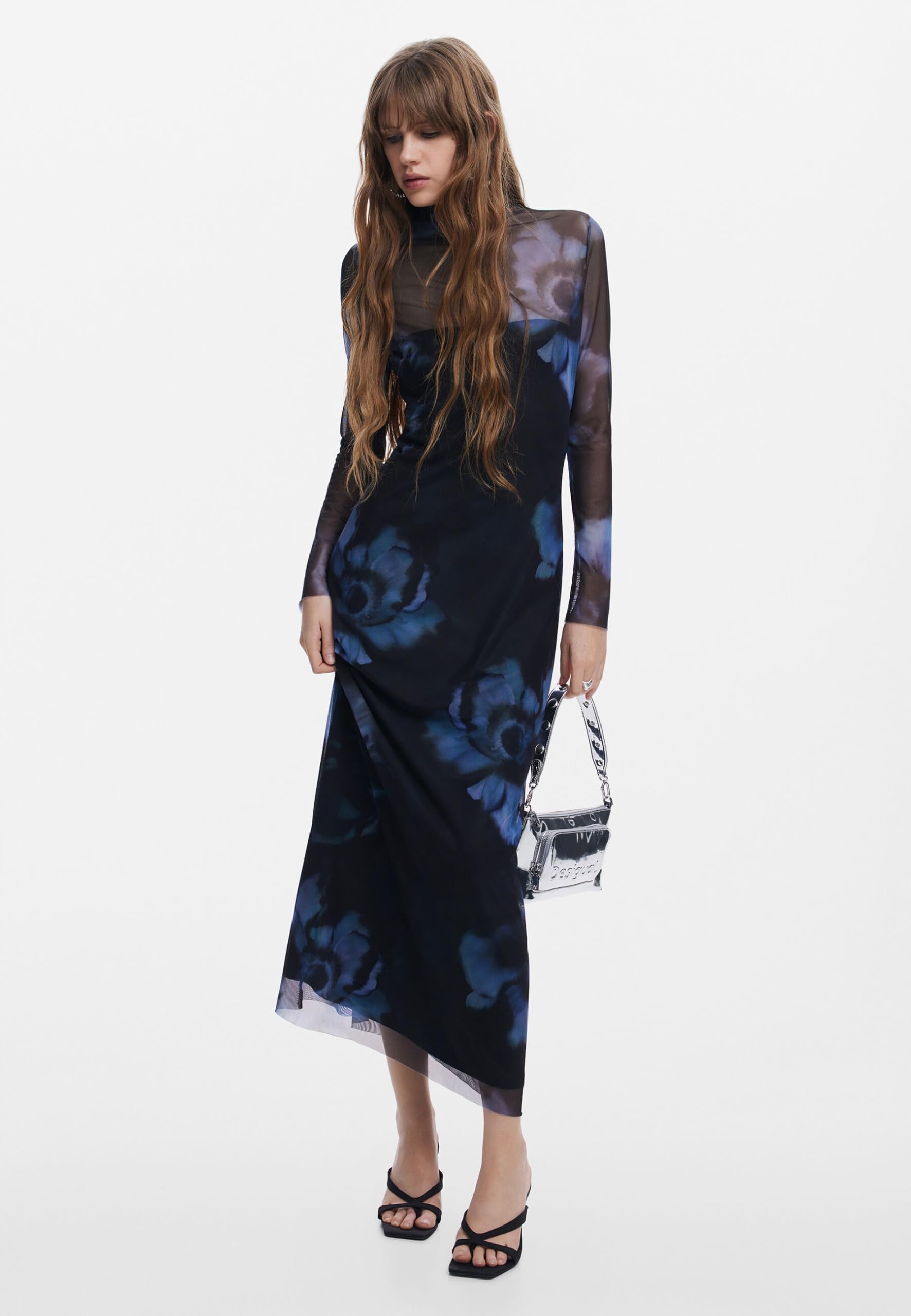 Desigual Abito da Donna A Maniche Lunghe NAN Donna (Pacco da 1)