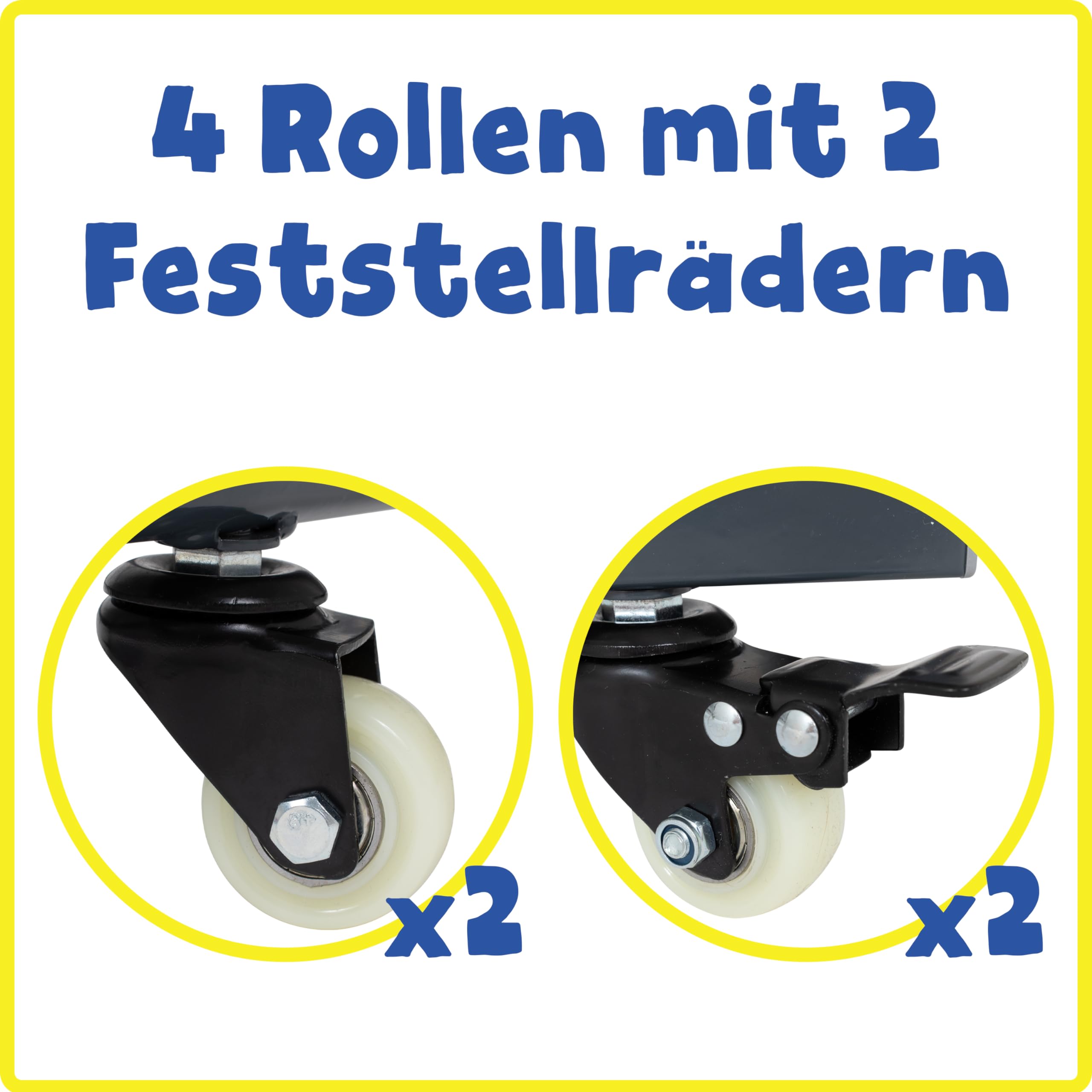 READY 2 LEARN Gestell zum Trocknen von Kunst | Stabiler Kunst-Organizer für Bilder und Zeichnungen | 25 Fächer | Stahl | 4 Rollen | 2 feststellbare Räder - 37,75 "H x 17,75 "W