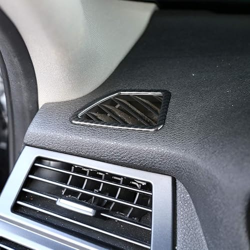 Miniatura 3 de CHEYA - Marco de ventilación de plástico ABS para salpicadero de coche, accesorios para BMW X5 X6 E70 E71 2008-2013, conducción a la izquierda