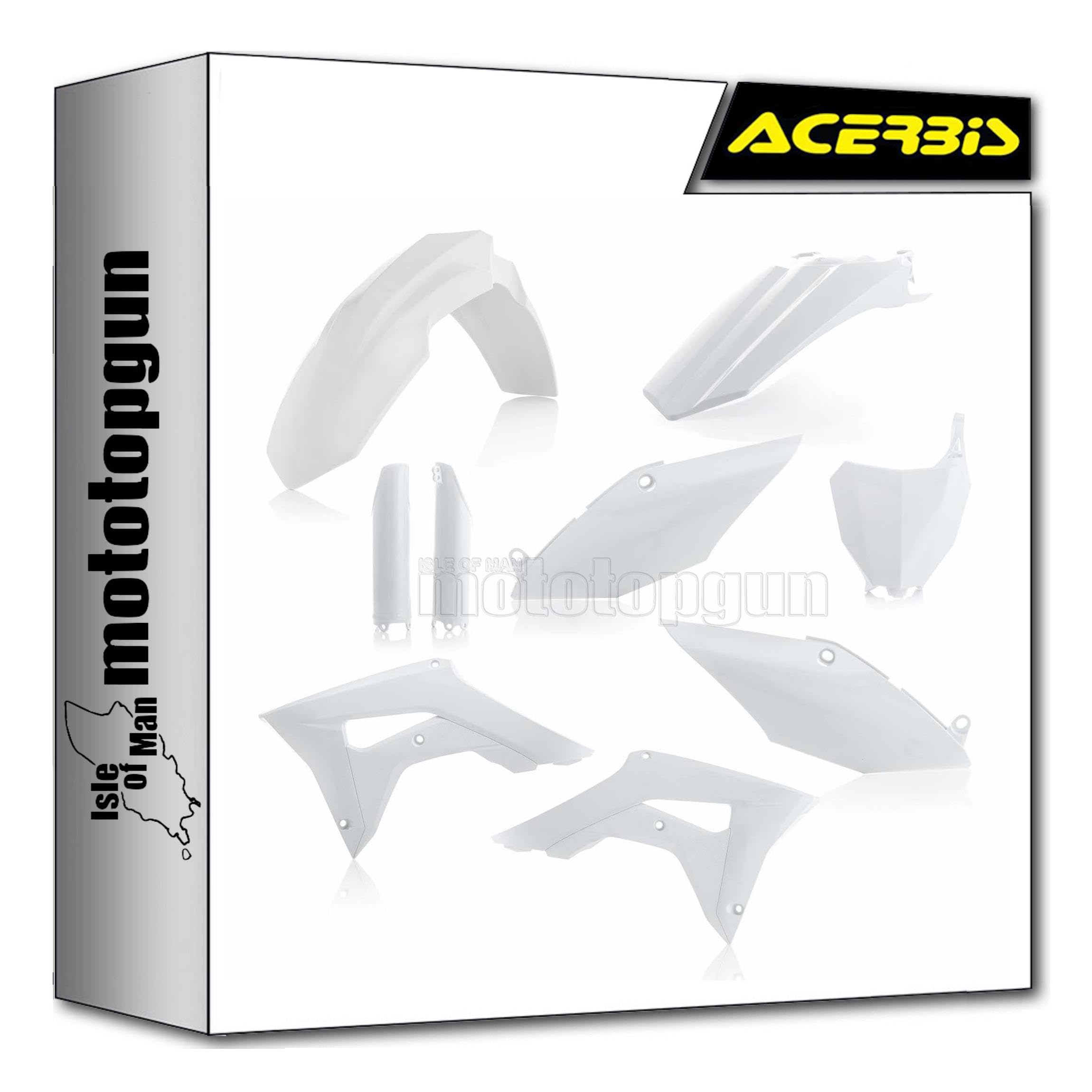 Acerbis Plastic Kit Red 0013148 For Honda Crf250r 2010 And Crf450r 09