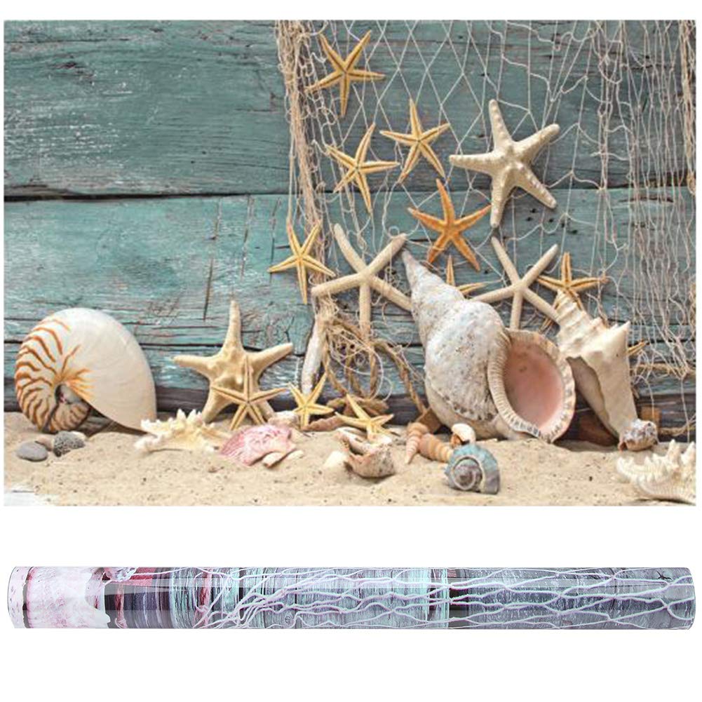 Poster For Fish Tank 3d Effect Adhesive Seashell Starfish