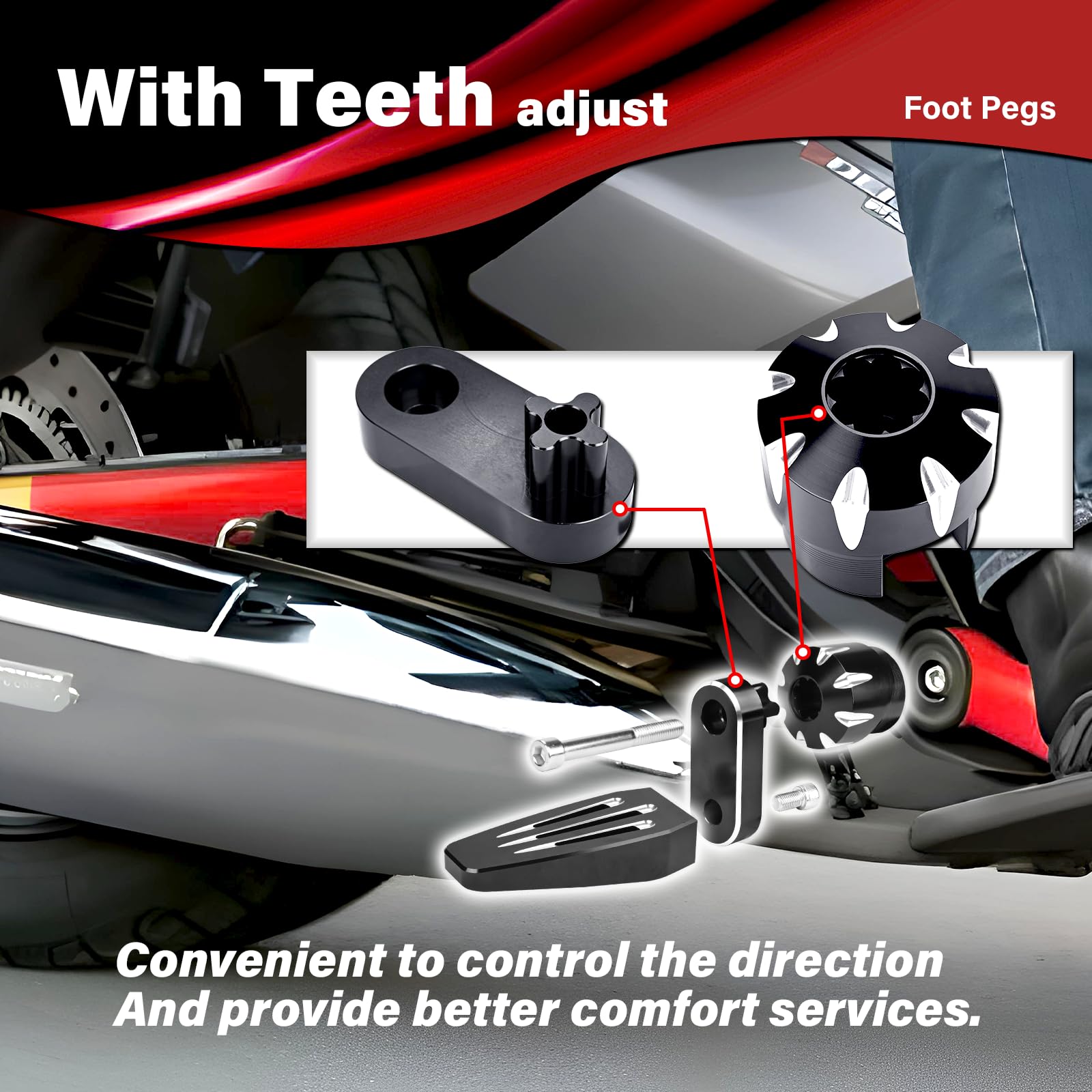 Oral Ille De Pied De Moto Assistant De Pied Troisième Cheville Réglable 360 ° Fit Pour Can Am Spyder F3/F3 S/F3 T/F3 LTD 2015   2023