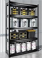 Vista 1 de 5 Tier Utility Shelves Metal Storage Shelves Garage Shelving Unit Adjustable Garage Storage Shelves Storage Racks Heavy Duty Shed Shelving