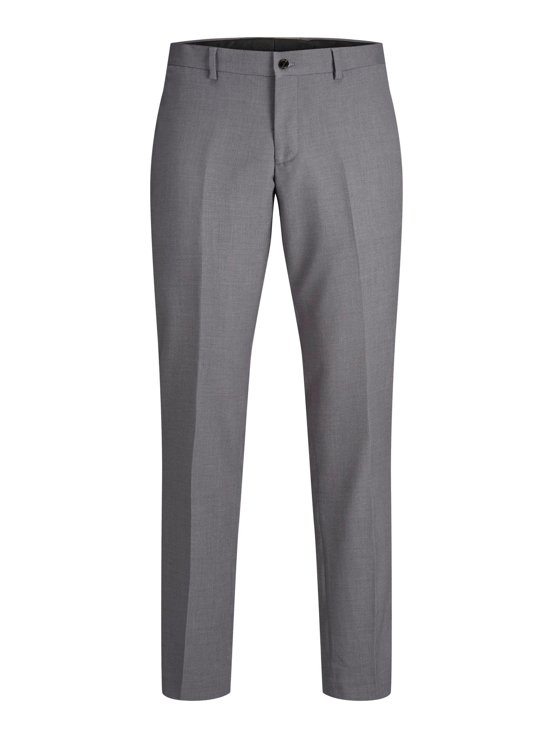 Jack & Jones Men's Jprfranco Trouser Noos Suit Pants, Light Grey Melange, 46 UK