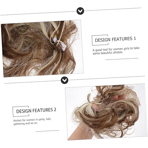 Miniatura 7 de Mikinona Extensión de pelo de cola moño elástico para mujeres accesorios para el cabello (6ah613)