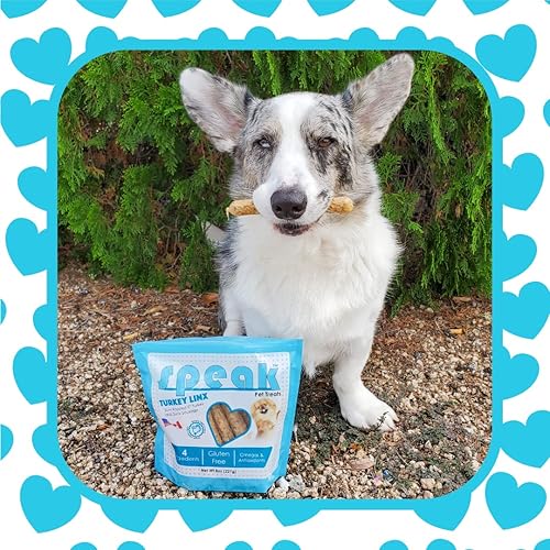 Miniatura 3 de Treats Turkey Linx, bocadillos naturales sin gluten y bajos en calorías con salchicha de pato, perfectos para perros, 8 onzas