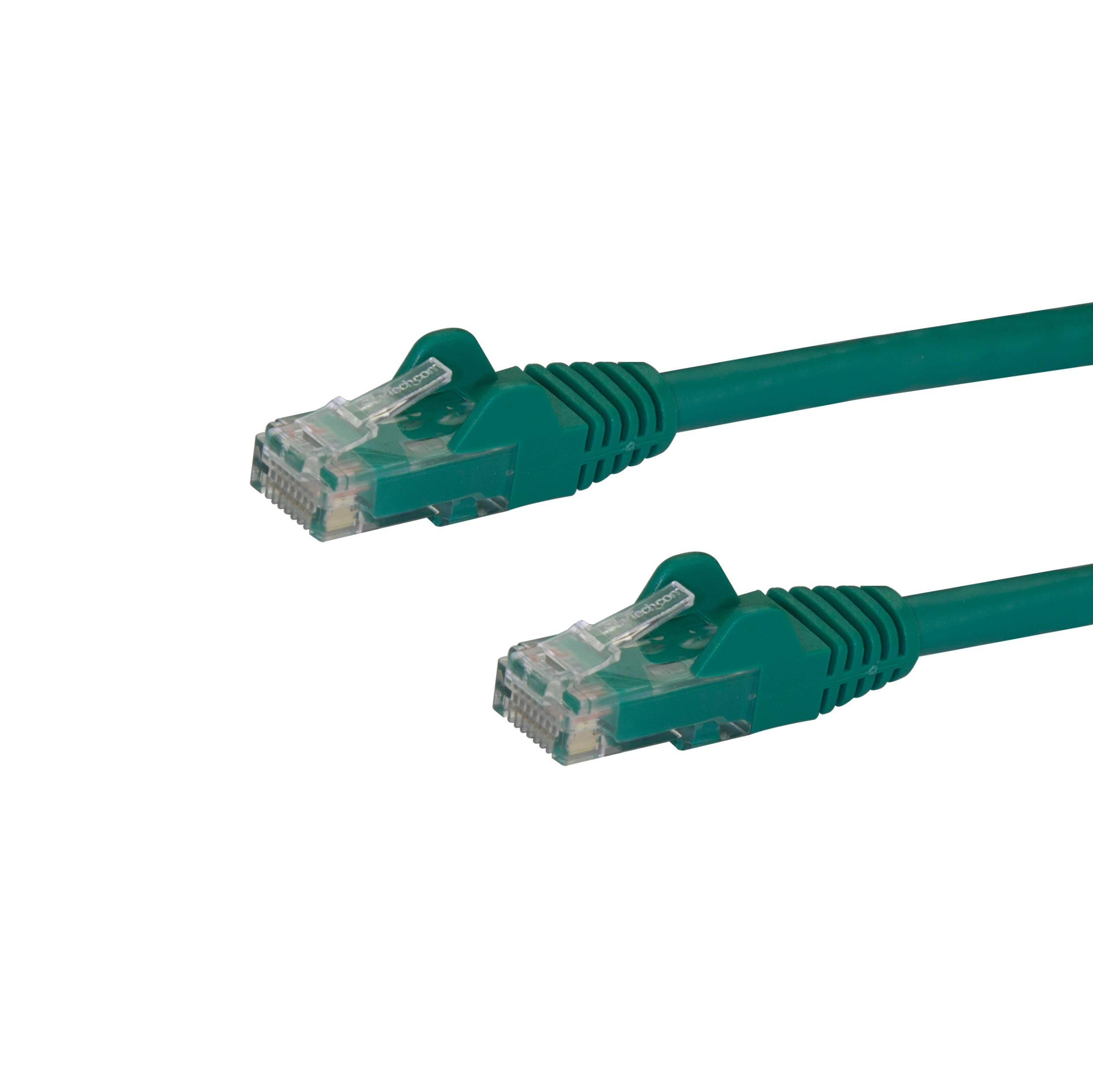 StarTech.com 1m CAT6 Ethernet Cable - Green CAT 6 Gigabit Ethernet Wire -650MHz 100W PoE++ RJ45 UTP Category 6 Network/Patch Cord Snagless w/Strain Relief Fluke d UL/TIA Certified (N6PATC1MGN)