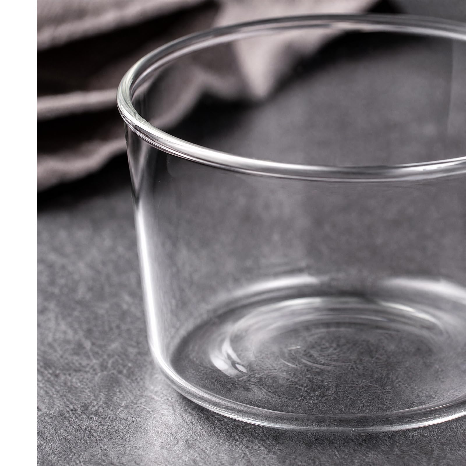 yarlung Paquete de 9 cuencos pequeños de vidrio para postre, taza de natillas de 8 onzas, taza de pudín transparente, vasos de degustación, cuencos de preparación para parfait, helado, fiesta de