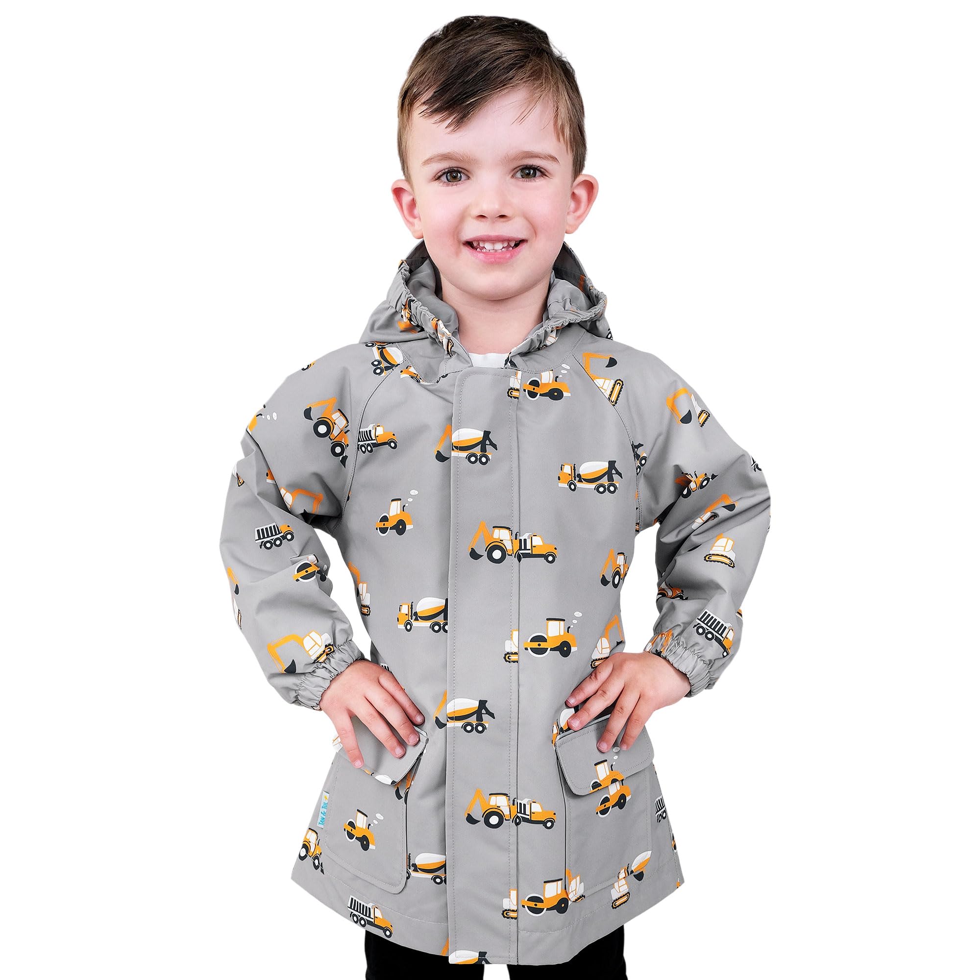 JAN &amp; JUL Waterproof Rain Jacket, Raincoat with Hood for Girls and Boys
