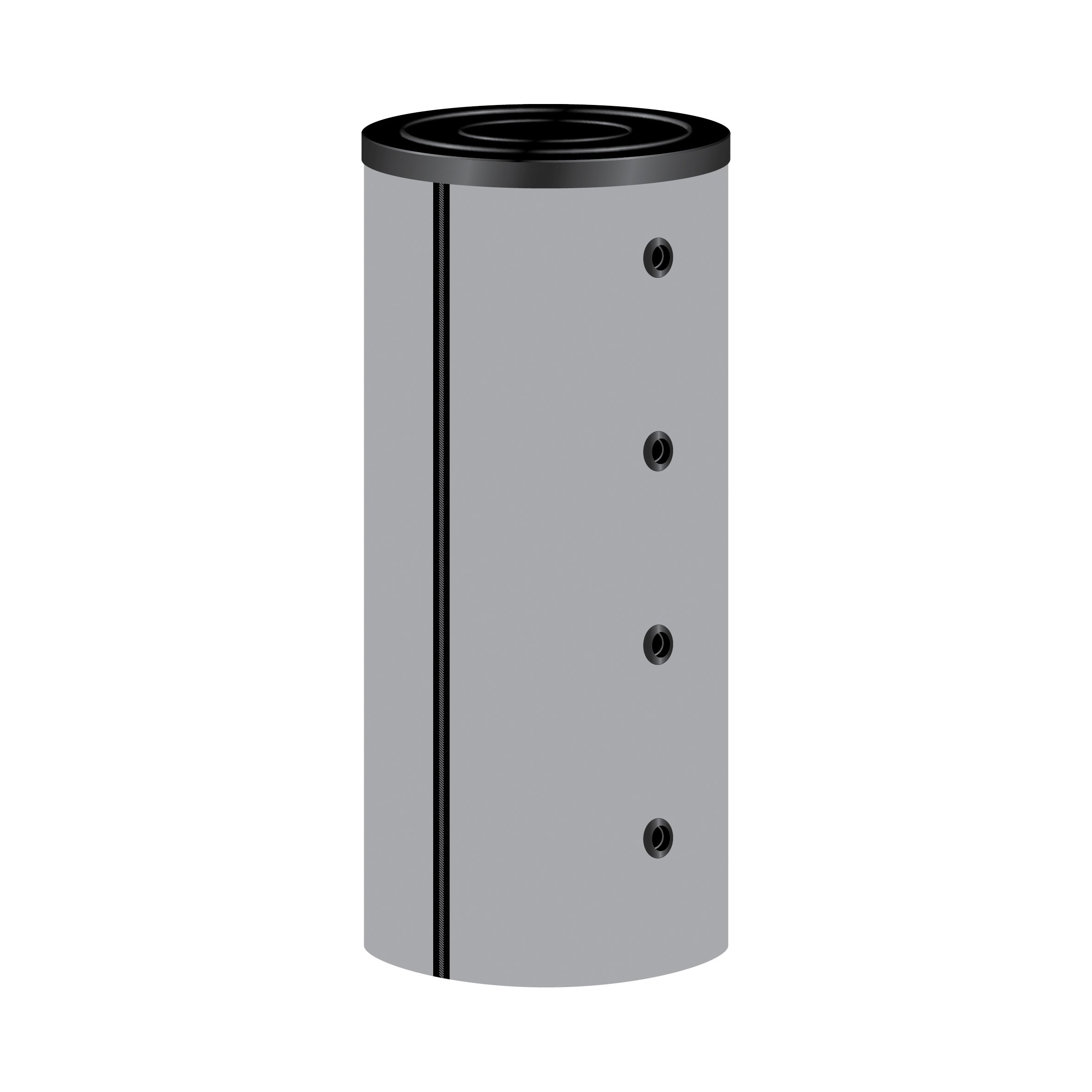 Higiene Memoria Ker de 1500 L, 1 intercambiador de calor, con 120 mm Aislamiento