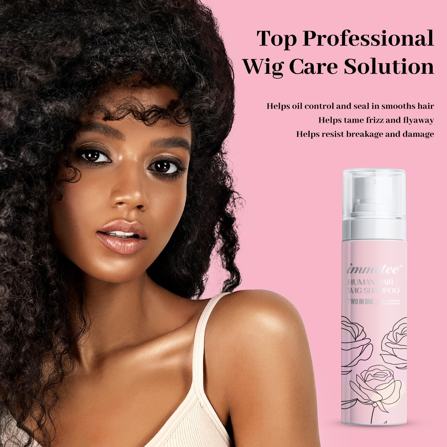 immetee 2 In 1 Wig Shampoo and Conditioner, Extend the Life of a Wig, Cleaning and Nourishing Hair - Image 2