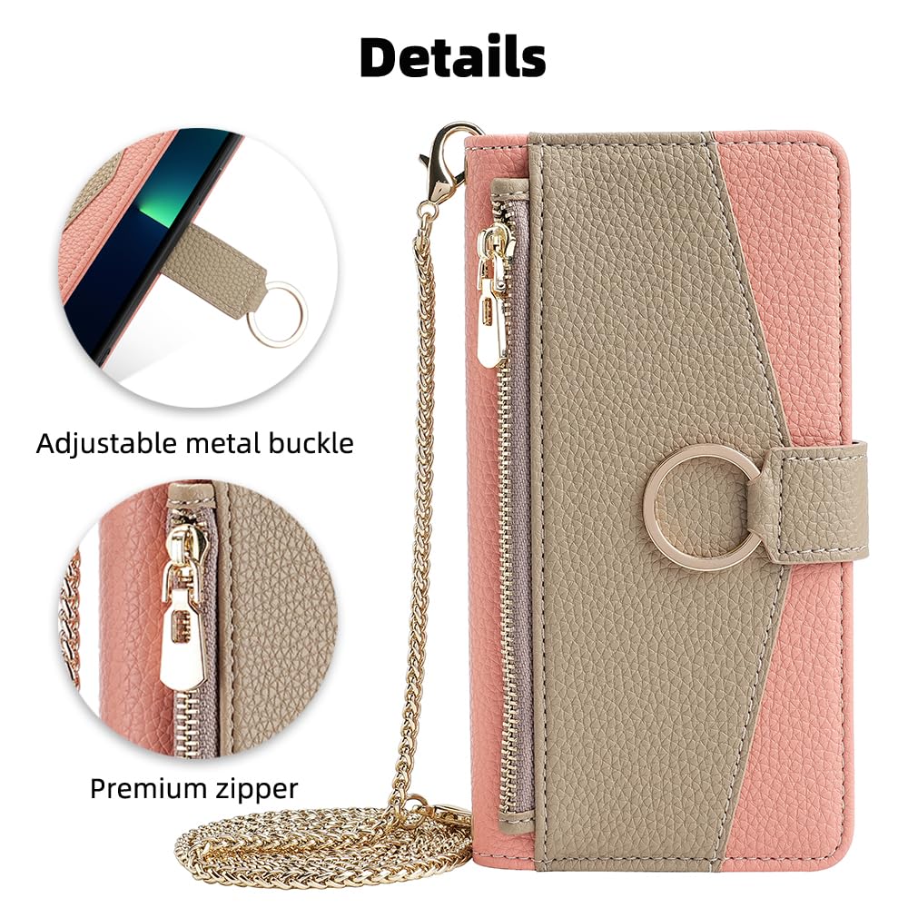 Custodia per Xiaomi Poco M4 Pro 4G in rilievo Custodia a portafoglio in pelle flip con funzione stand Brown