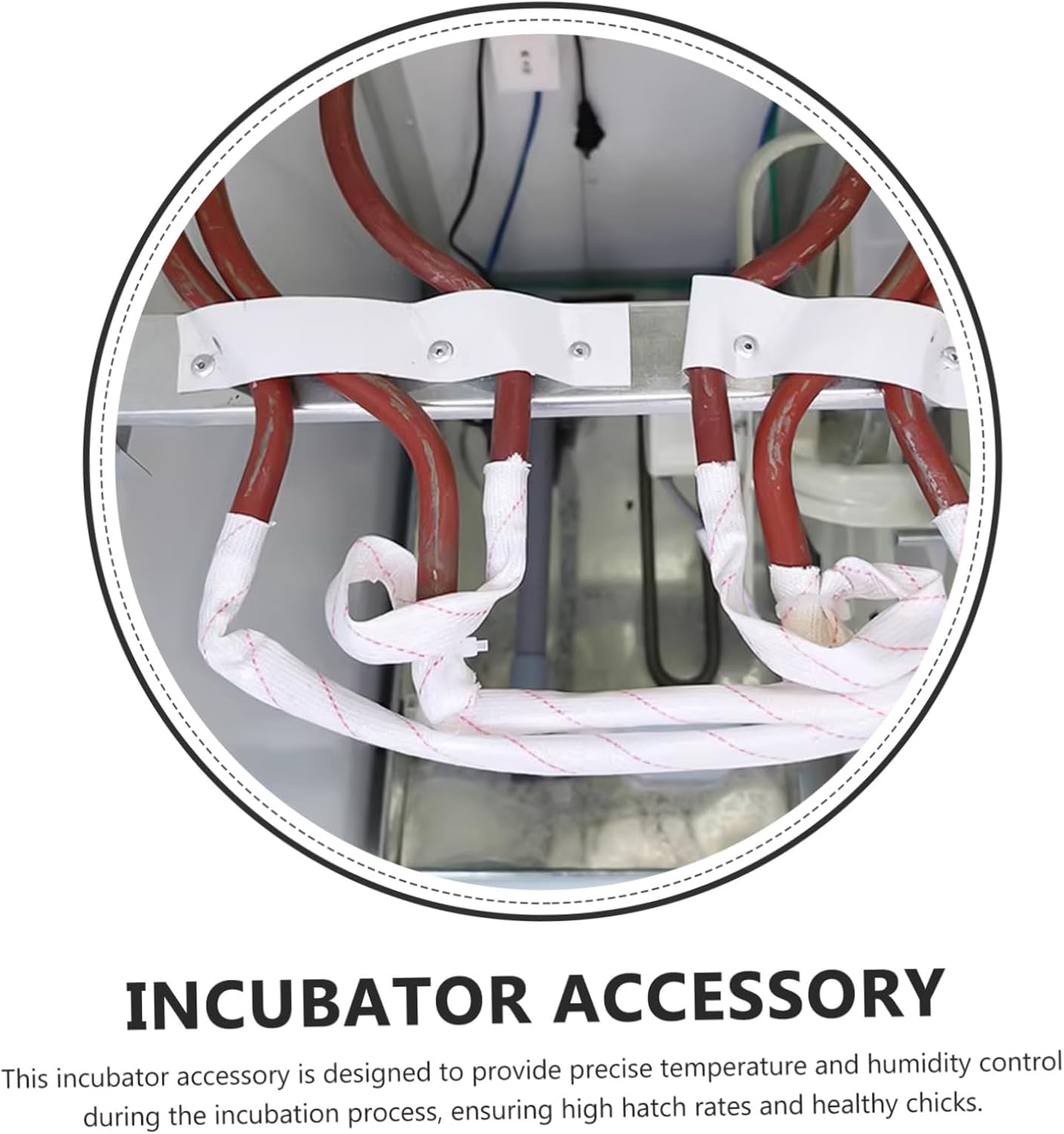 balacoo Incubator Heater System with Humidifier Tube U-Shaped Heating Tube for Chicken and Duck Egg Incubation Compact Design for Home and Farm Use Heating Element