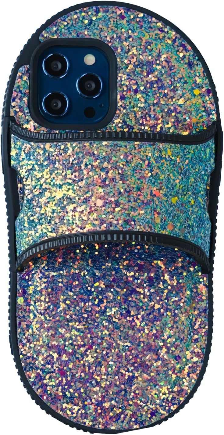 KINGMINOS Bling Sparkling Diamond Crystal Slipper Phone