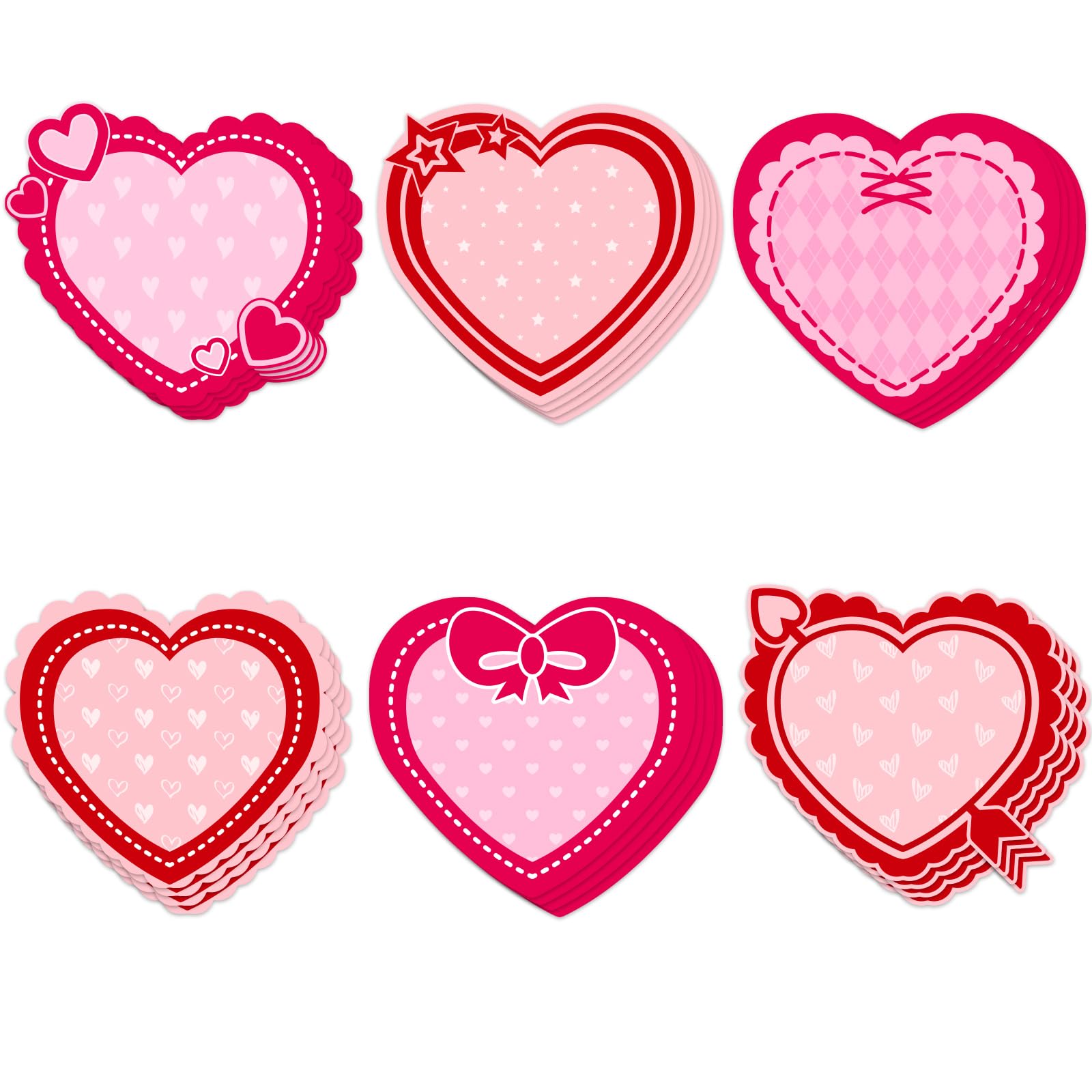 Vuzvuv 60Pcs Paper Heart Cutouts for Bulletin Board Decorations,Heart Cut Outs for School Wall Decor,Classroom Decorations