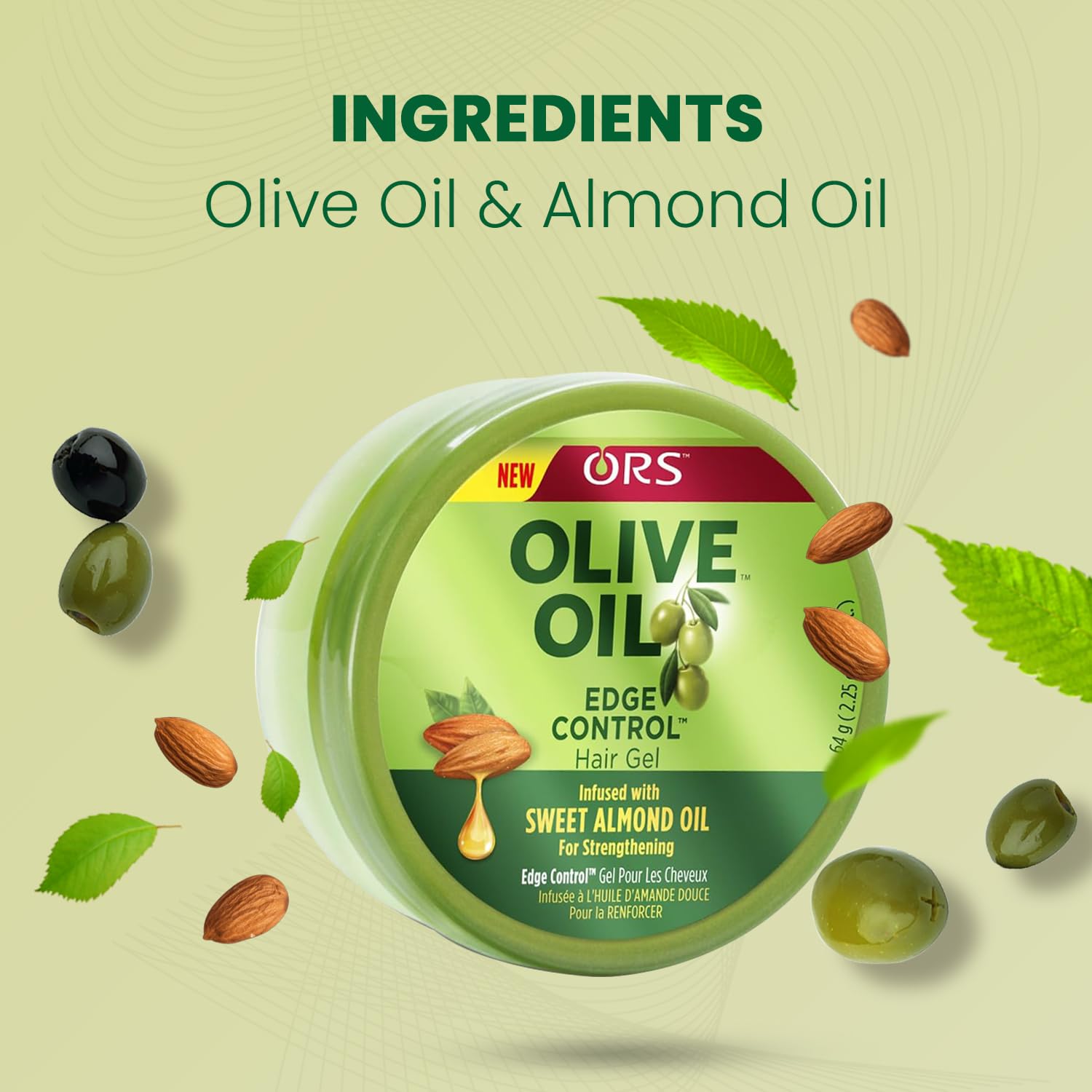 ORS Olive Oil Edge Control Hair Gel - Style & Sculpt Perfect Blend Wax Stick Styler Infused with Beeswax to Seal in Moisture - Bundle