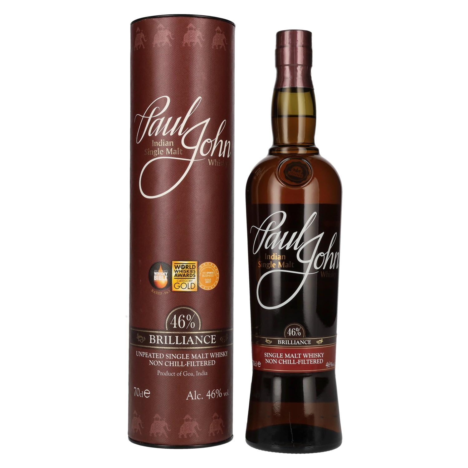 Paul John Brilliance Indian Single Malt Whisky 70 cl | 46% ABV