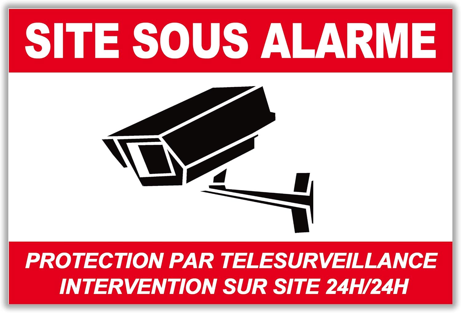 Panneau Alarme/Pancarte Alarme en PVC + 4 Trous Protection par — free download