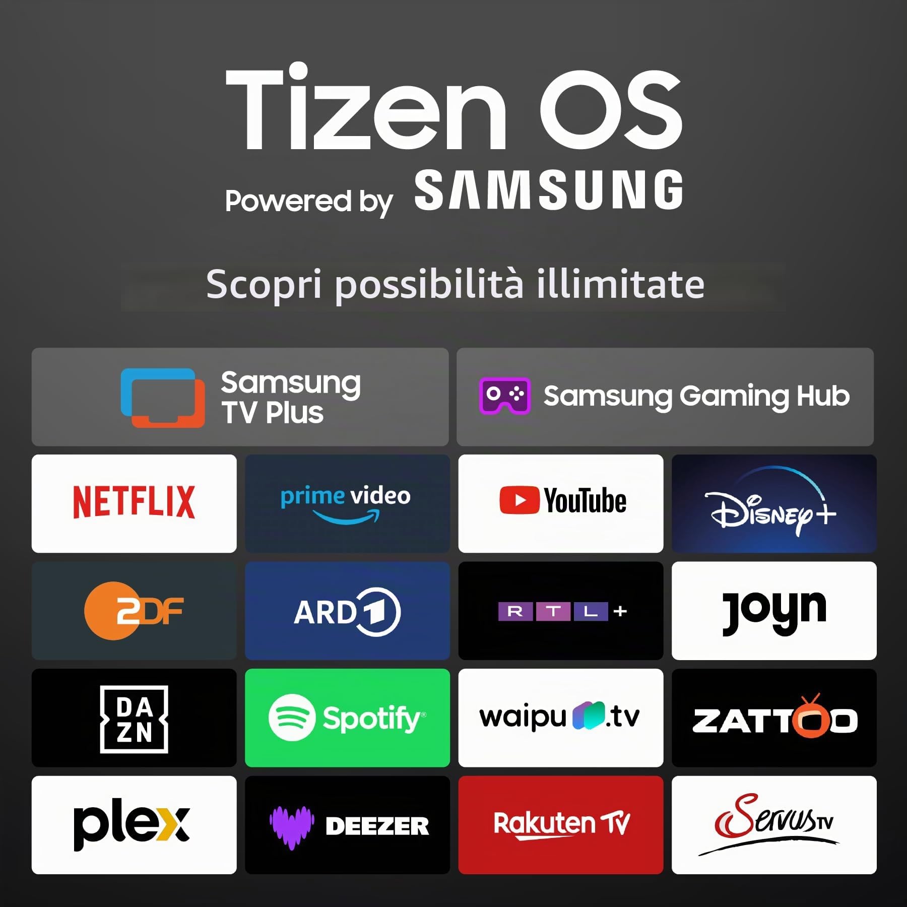 DYON ULTIMAX 32F-TI TV Full HD 32" (80 cm) (1080p, Smart TV, Tizen OS, triplo sintonizzatore (DVB-C/-S2/-T2), Samsung Smart & Gaming Hub, Prime Video, Netflix, Disney+), 2025
